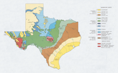 Simplified Map Of Texs Geology